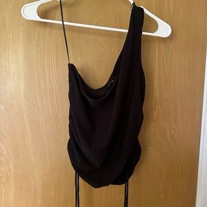 Papaya One Shoulder Top